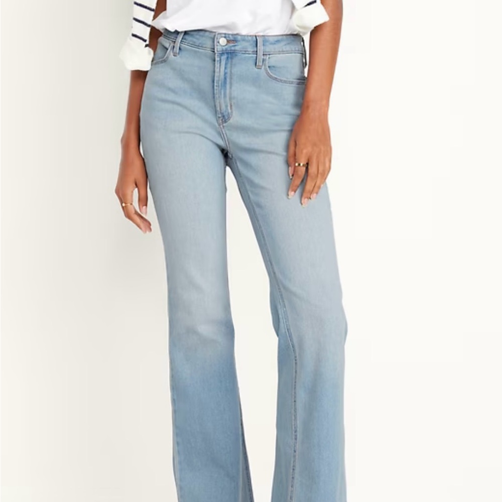 Old Navy Light Blue Flare Jeans